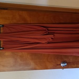 DRESS. burnt orange.  Size xs. Multiple ways to wear.